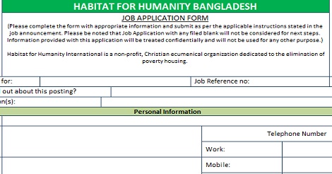 Habitat for Humanity International Job