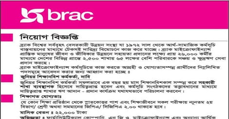 Brac Ngo Job Circular Apply Procedure 2021 Www Brac Net
