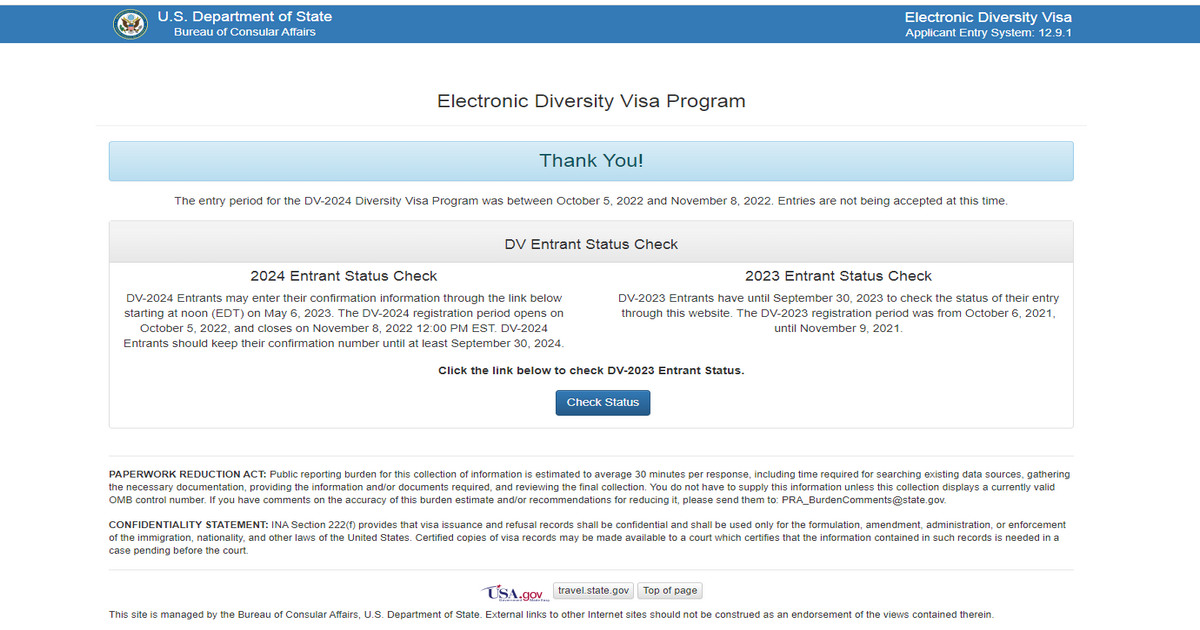 Electronic Diversity Visa Program