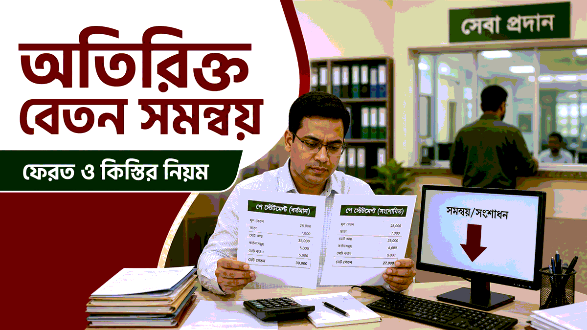 অতিরিক্ত বেতন ফেরত ও সমন্বয়