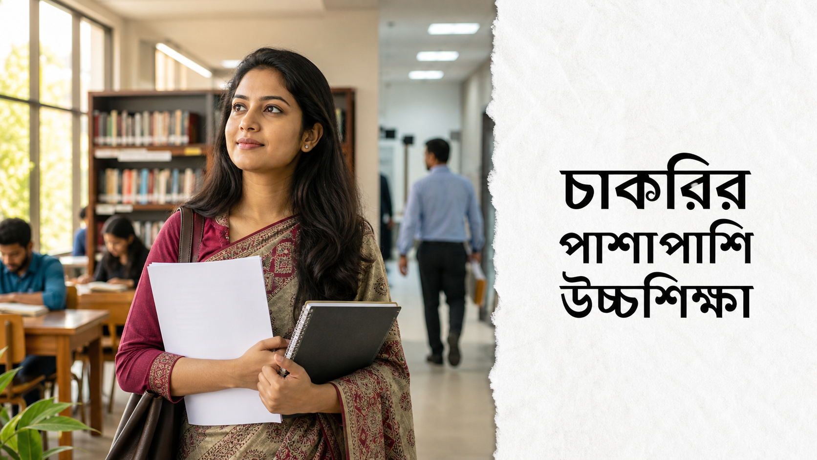 চাকরির পাশাপাশি উচ্চশিক্ষা