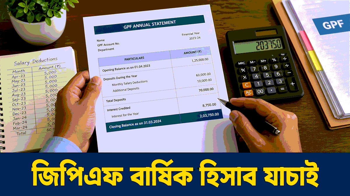 জিপিএফ বার্ষিক হিসাব যাচাই