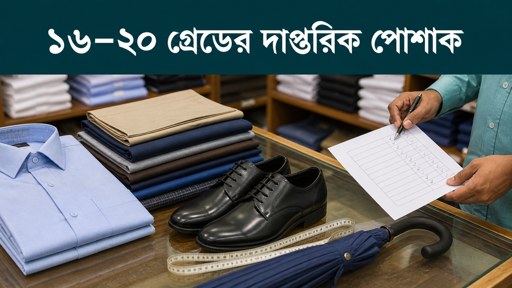 ১৬–২০ গ্রেডের দাপ্তরিক পোশাক