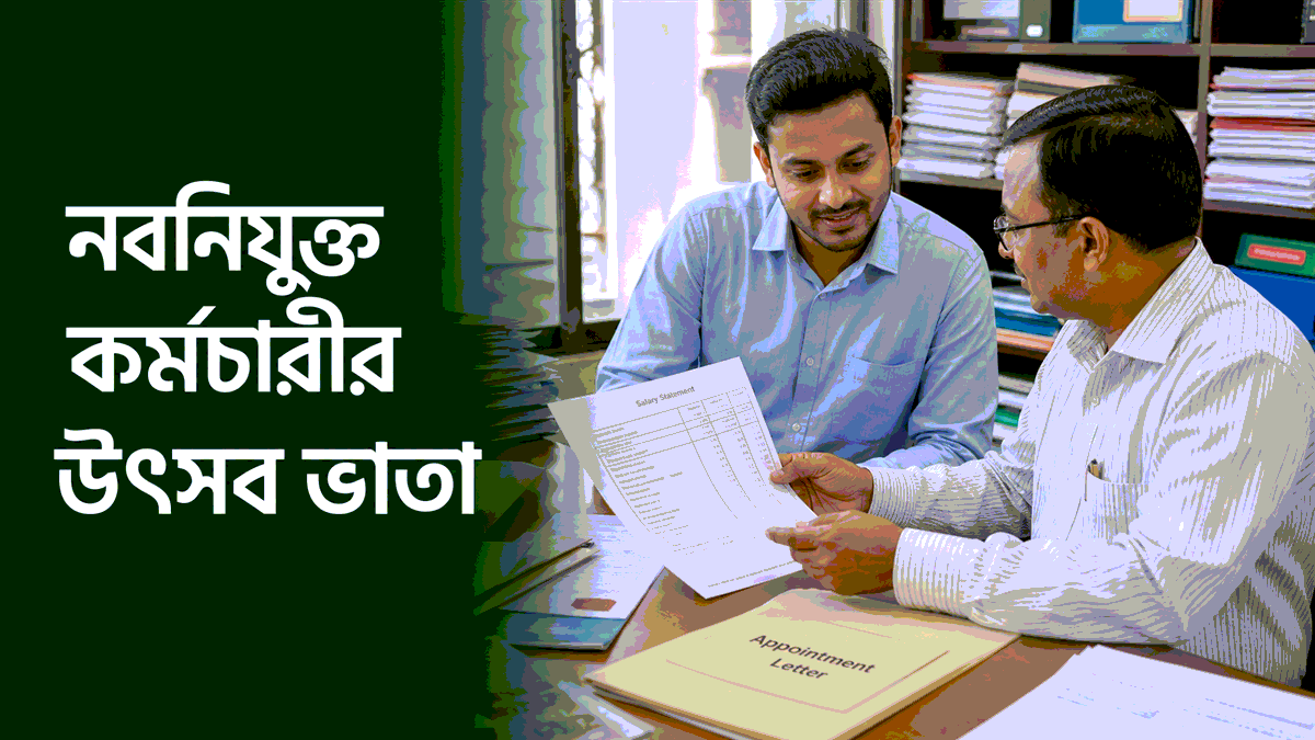 নবনিযুক্ত কর্মচারীর উৎসব ভাতা