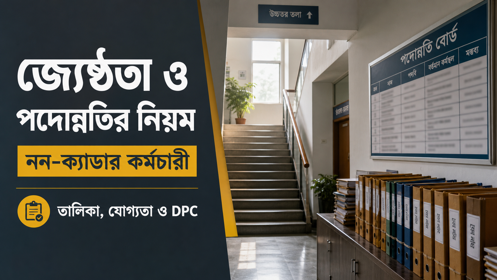 জ্যেষ্ঠতা ও পদোন্নতির নিয়ম