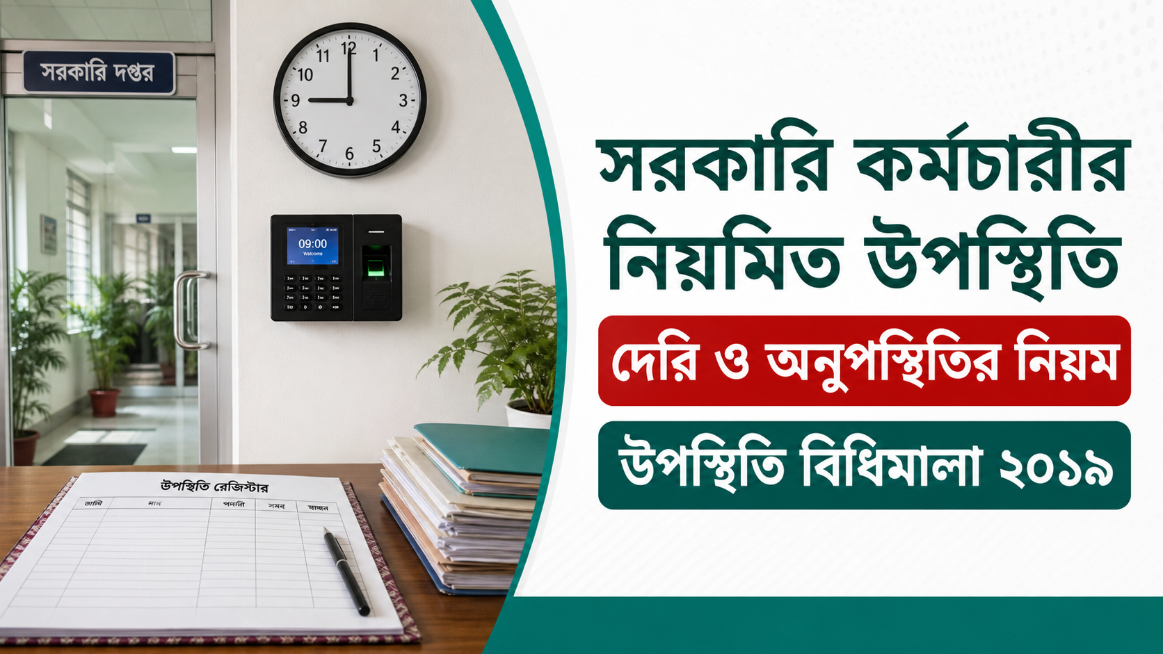 সরকারি কর্মচারীর নিয়মিত উপস্থিতি