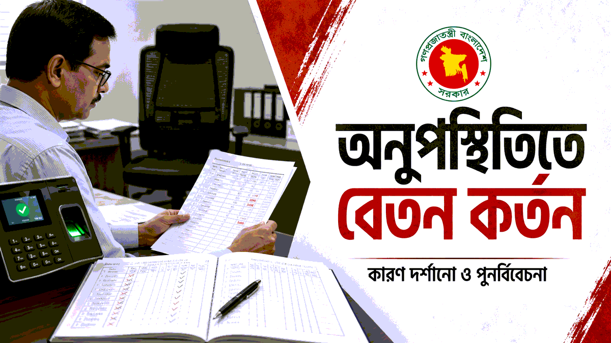 অনুপস্থিতিতে বেতন কর্তন